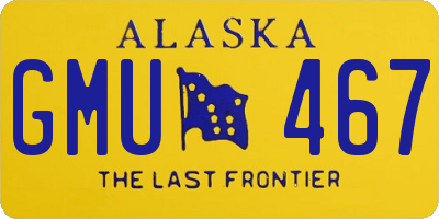 AK license plate GMU467