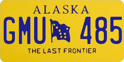 AK license plate GMU485