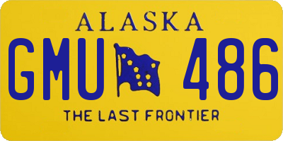 AK license plate GMU486