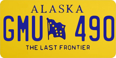 AK license plate GMU490