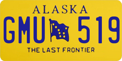 AK license plate GMU519