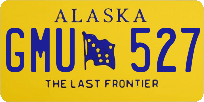 AK license plate GMU527