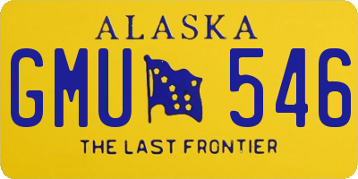 AK license plate GMU546