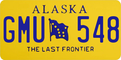AK license plate GMU548
