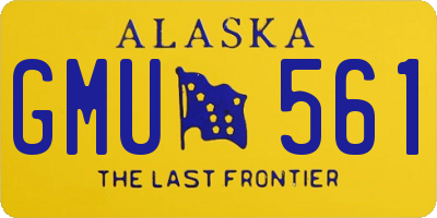 AK license plate GMU561