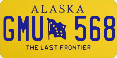 AK license plate GMU568