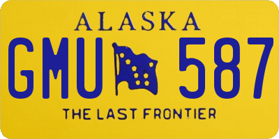 AK license plate GMU587