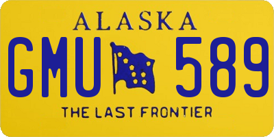 AK license plate GMU589