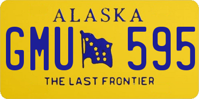 AK license plate GMU595