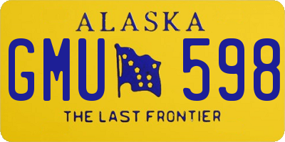 AK license plate GMU598