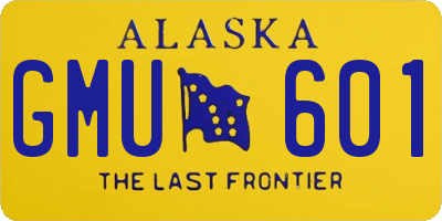 AK license plate GMU601