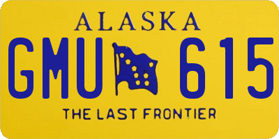 AK license plate GMU615