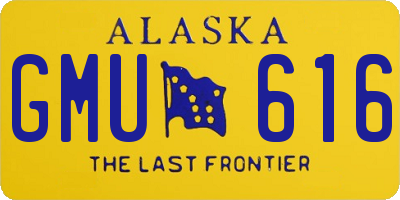 AK license plate GMU616