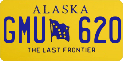 AK license plate GMU620