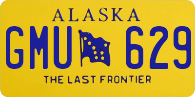AK license plate GMU629