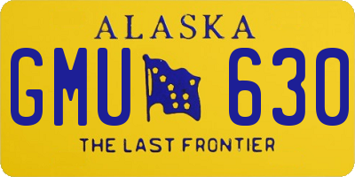 AK license plate GMU630