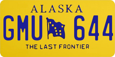 AK license plate GMU644
