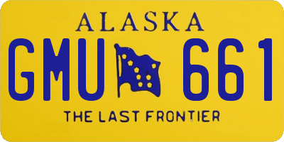 AK license plate GMU661