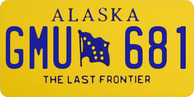 AK license plate GMU681