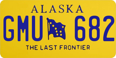 AK license plate GMU682