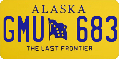 AK license plate GMU683