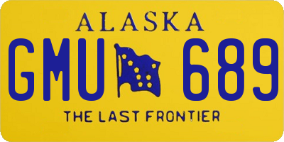 AK license plate GMU689