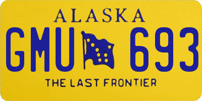 AK license plate GMU693