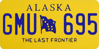 AK license plate GMU695