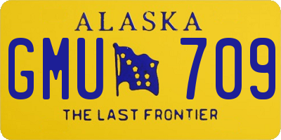 AK license plate GMU709