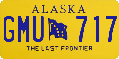 AK license plate GMU717