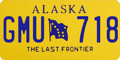 AK license plate GMU718