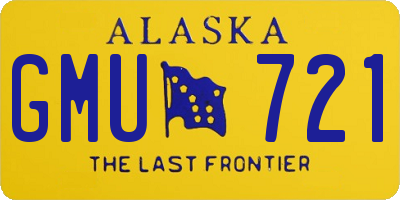 AK license plate GMU721