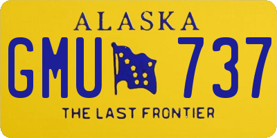 AK license plate GMU737