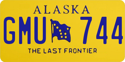 AK license plate GMU744