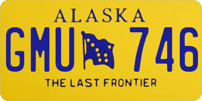AK license plate GMU746