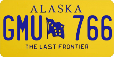 AK license plate GMU766