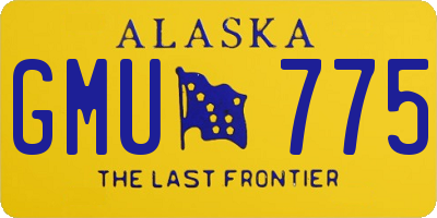 AK license plate GMU775