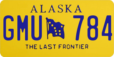 AK license plate GMU784