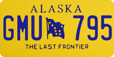 AK license plate GMU795
