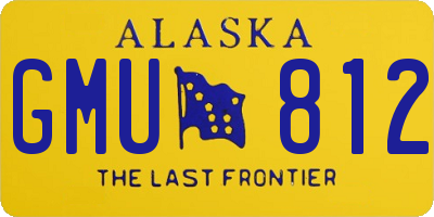 AK license plate GMU812