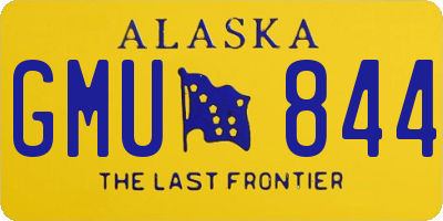 AK license plate GMU844