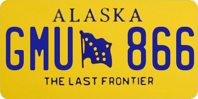 AK license plate GMU866