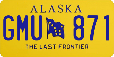 AK license plate GMU871
