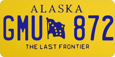 AK license plate GMU872