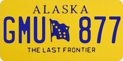 AK license plate GMU877