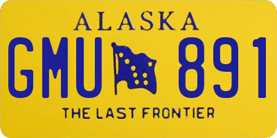 AK license plate GMU891