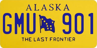 AK license plate GMU901