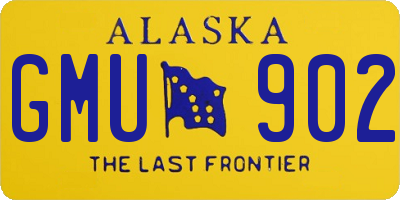 AK license plate GMU902