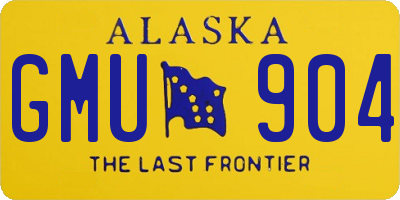 AK license plate GMU904