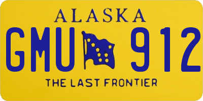 AK license plate GMU912